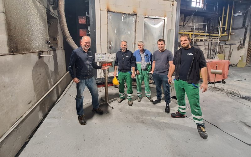 Průmyslové dveře SPEDOS v testu požární odolnosti překonaly očekávání